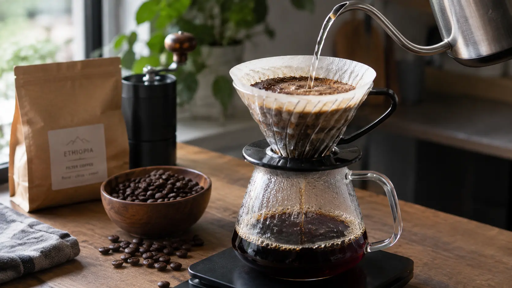 ليش القهوة المقطرة تطلع مرة